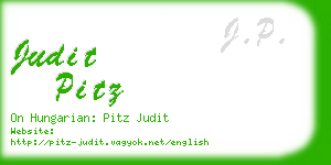 judit pitz business card